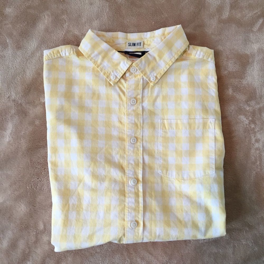 Yellow Gingham Oxford Buttondown